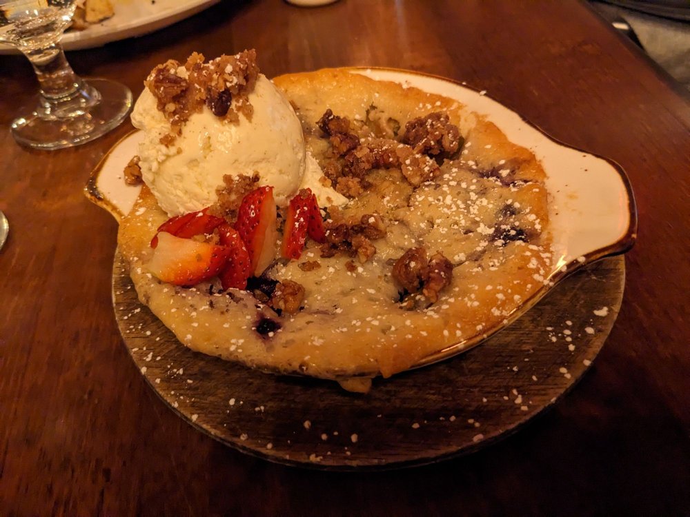Seasonal Fruit Cobbler.