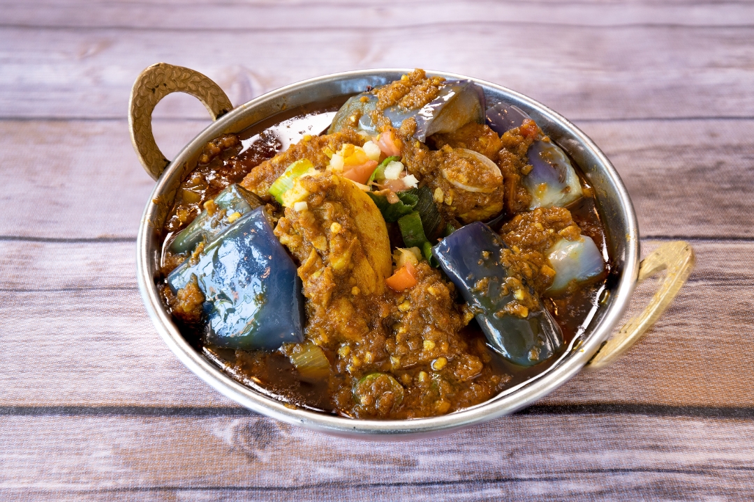 Chicken Baingan Curry.