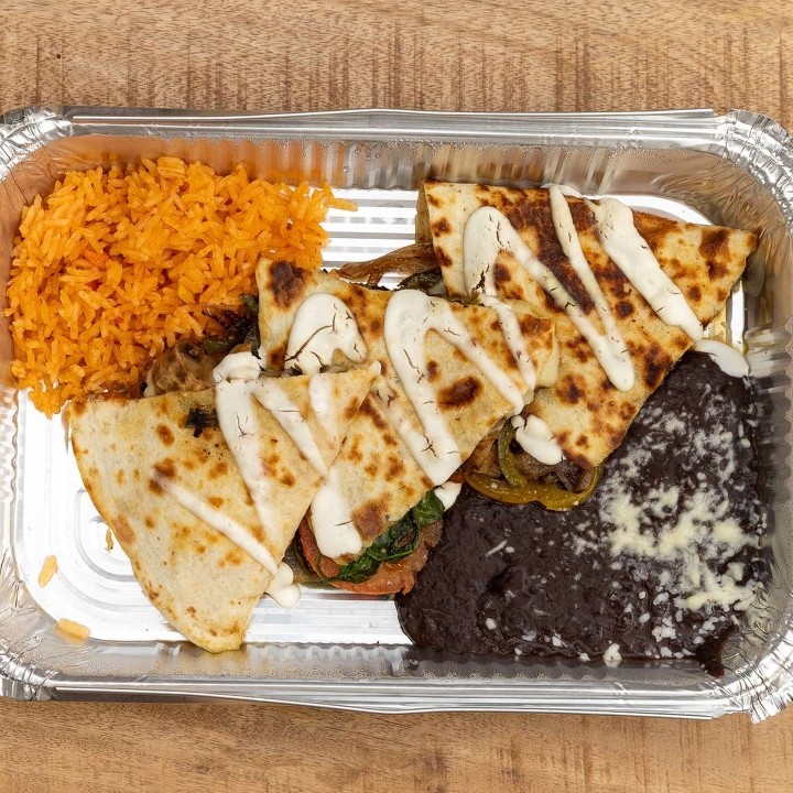 Veggie Quesadilla.