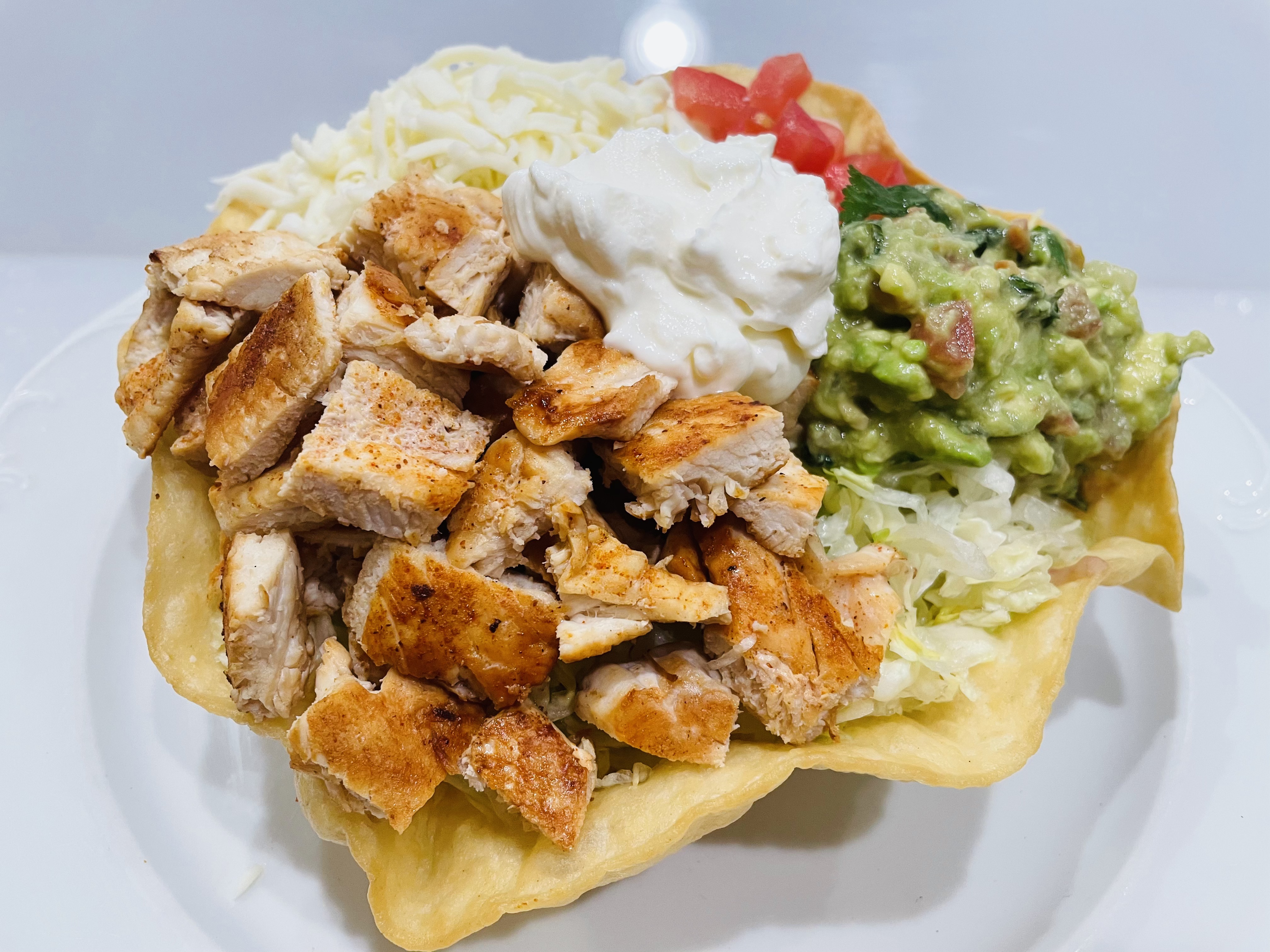 Chicken Tostada Salad.