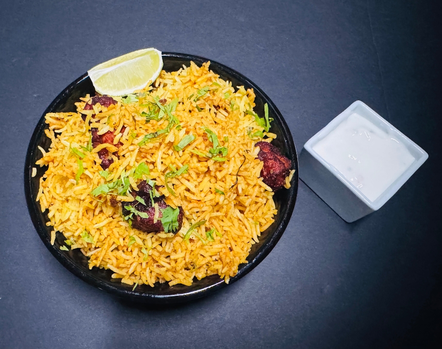 Chicken Fry Piece Biryani.