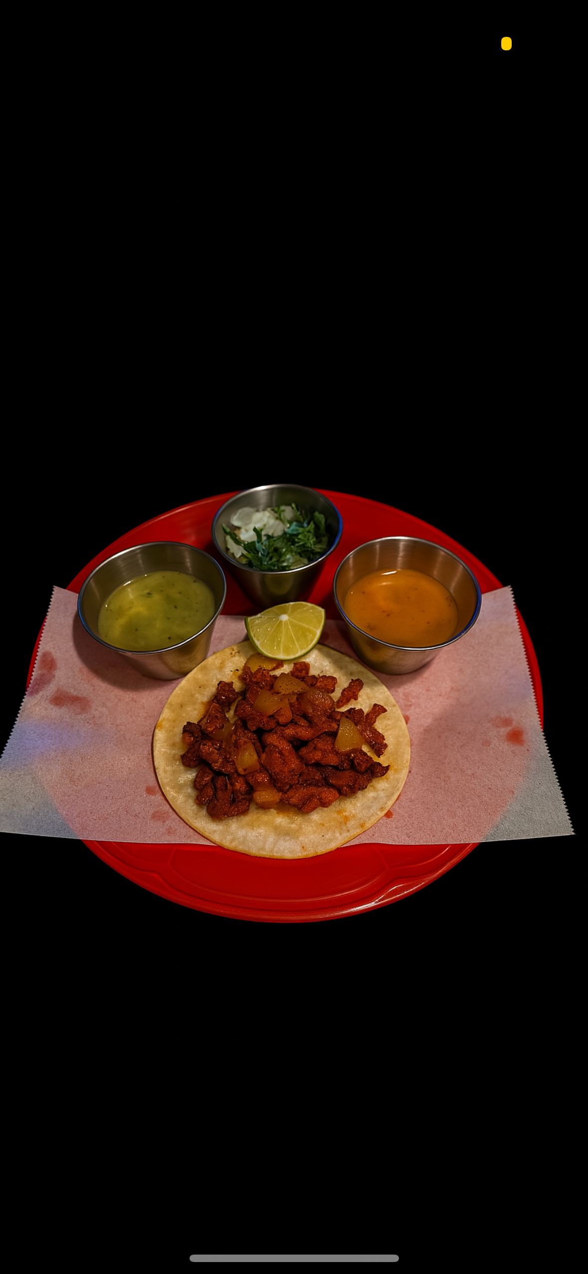Taco Mexicano Pastor (Pork).