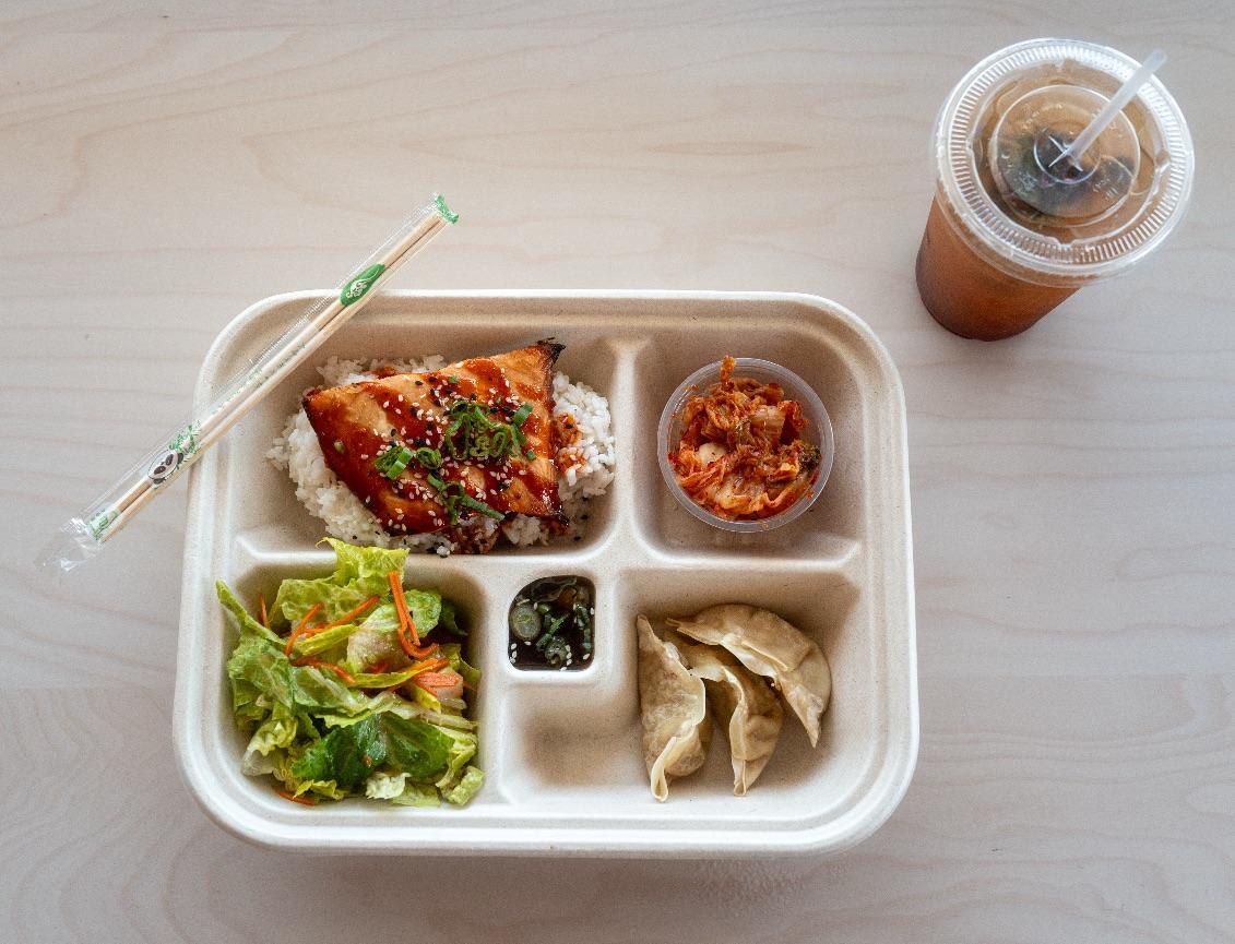 MISO SALMON BENTO.