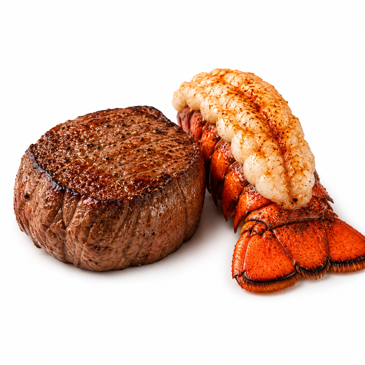 Filet 8oz & Lobster Entrée.