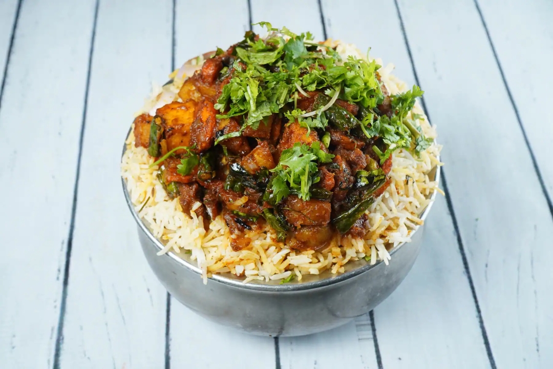Goat Fry Pulao.