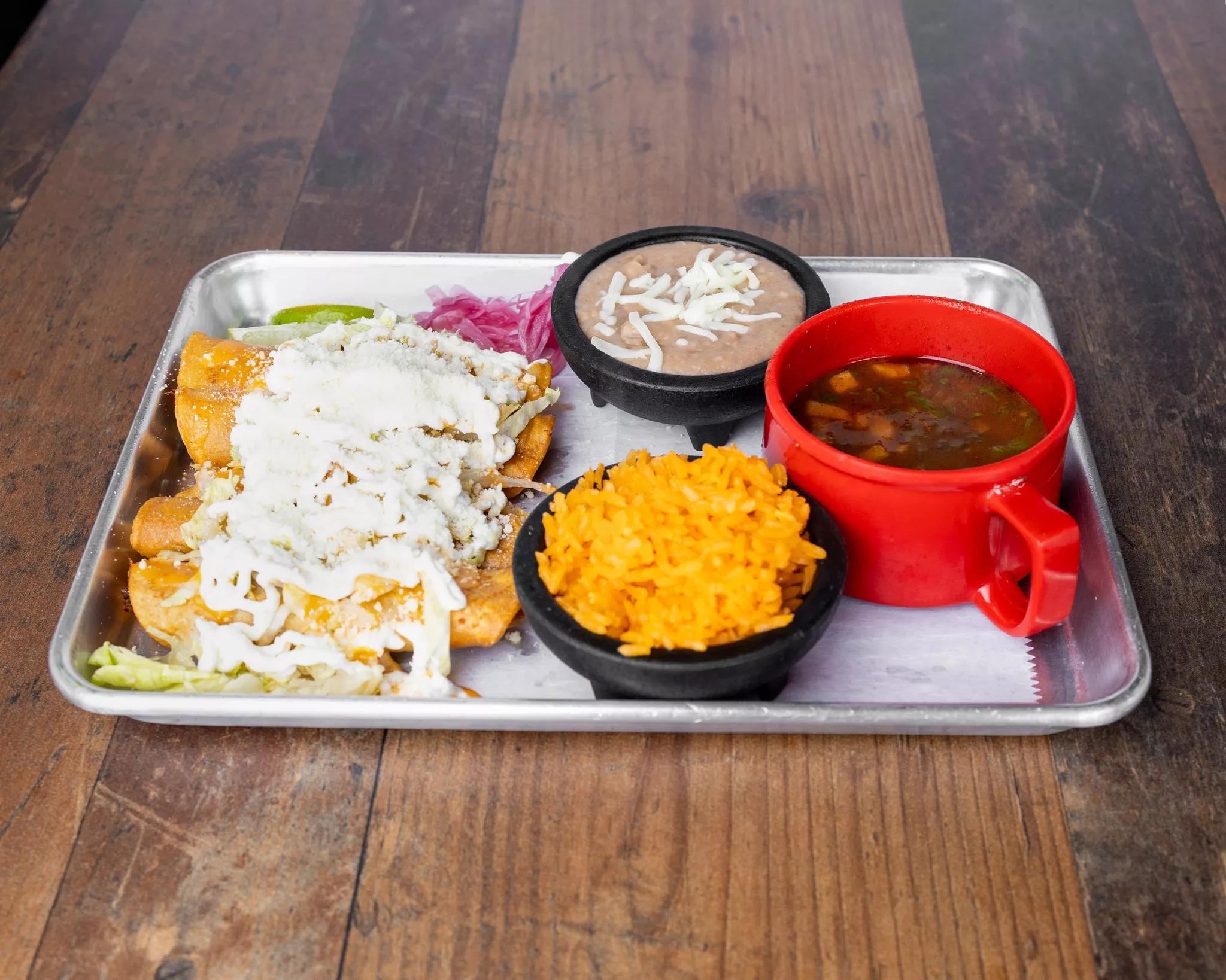 Birria Flautas (Rolled taquitos).
