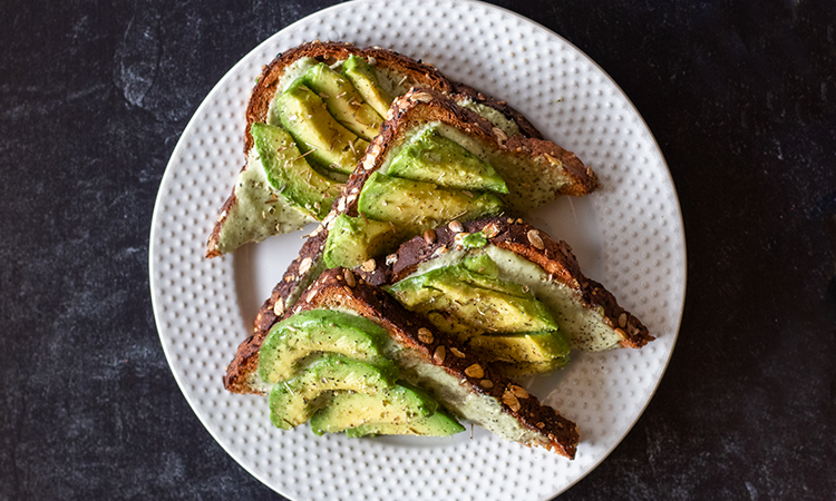 Avocado Herb Toast.
