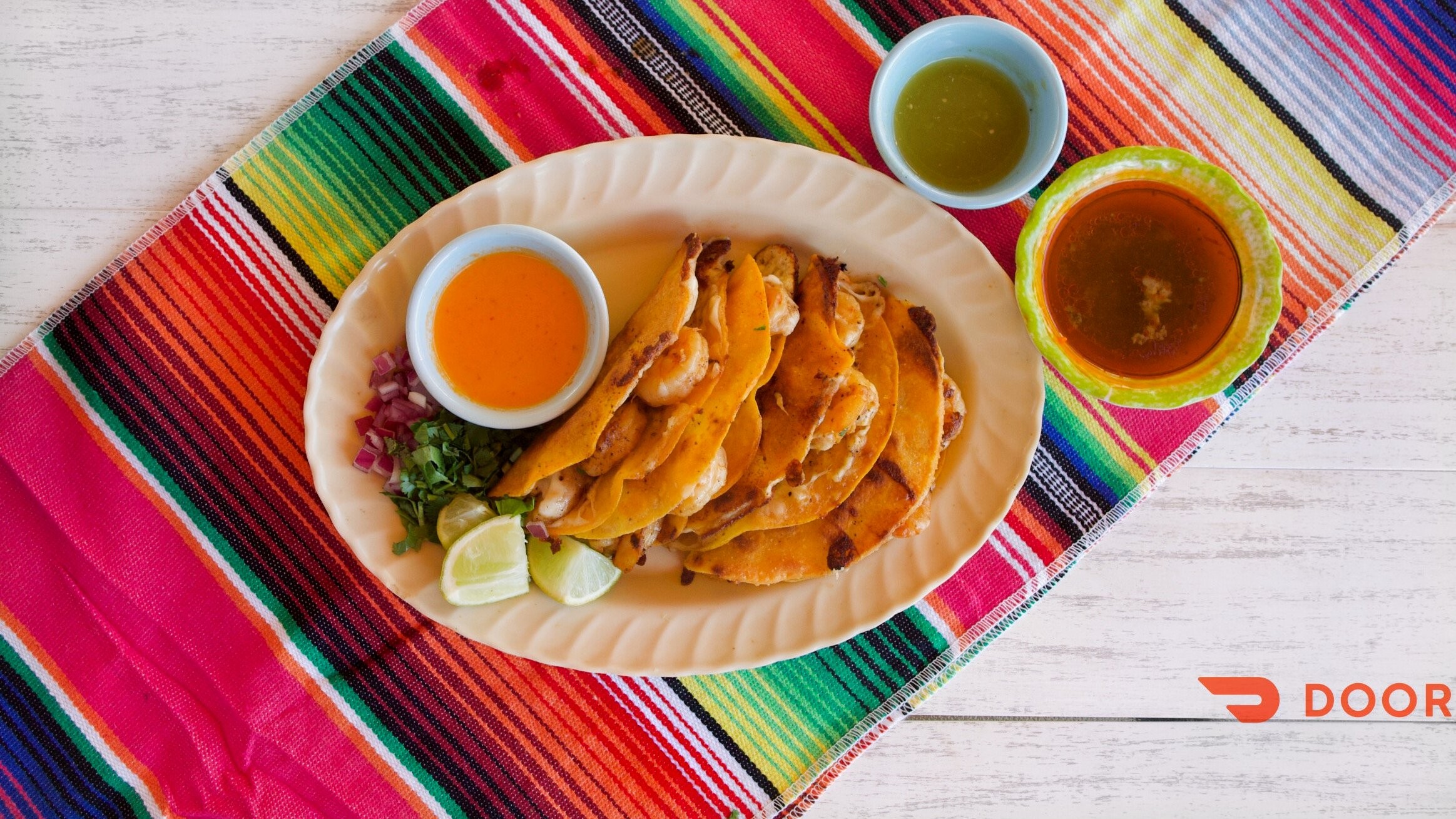 Shrimp Quesatacos.