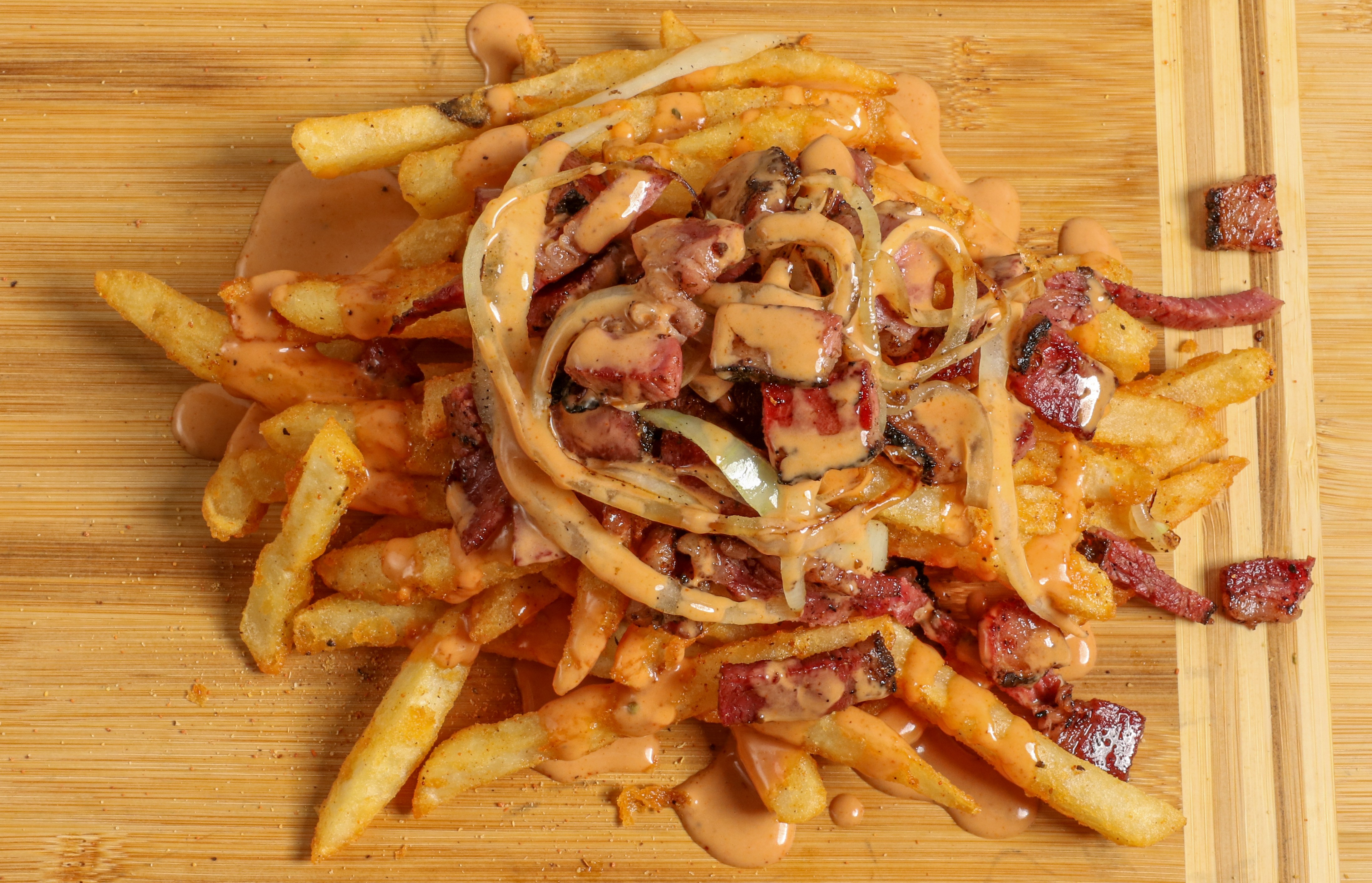 Smashstrami Fries.