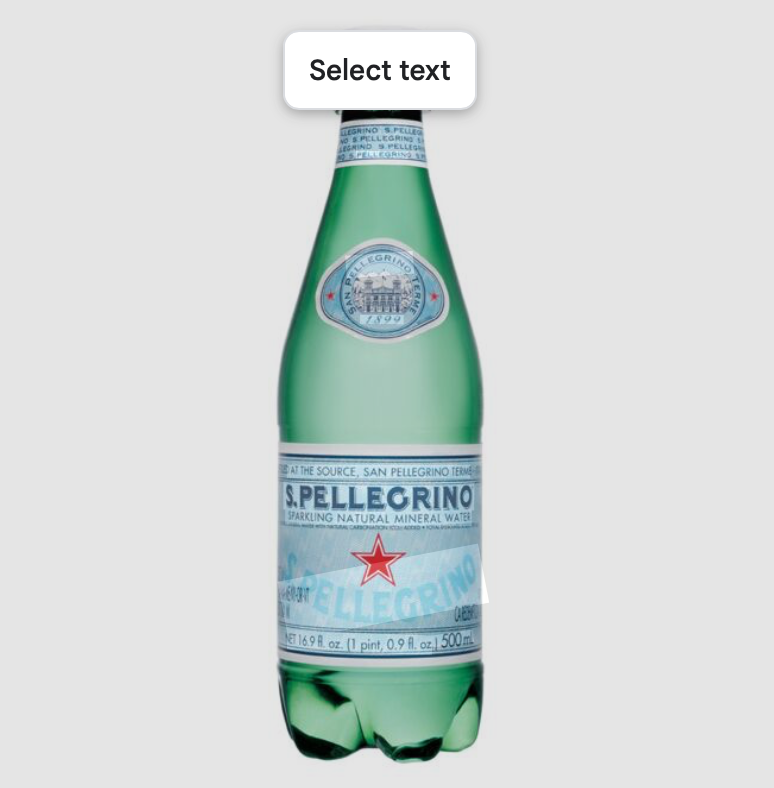 San pellegrino sparkling.