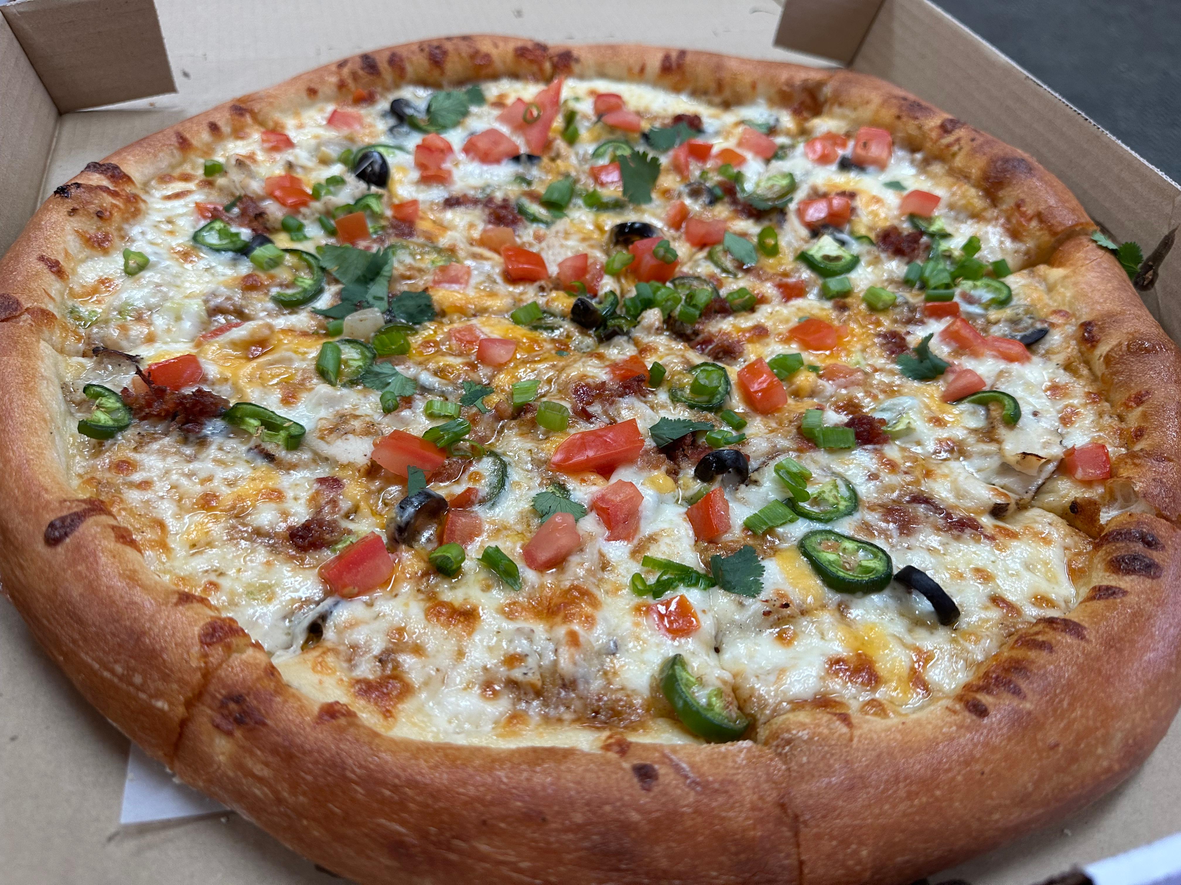 Chicken Taco Pizza.