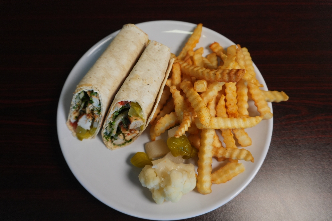 Shish Taouk Wrap Combo.