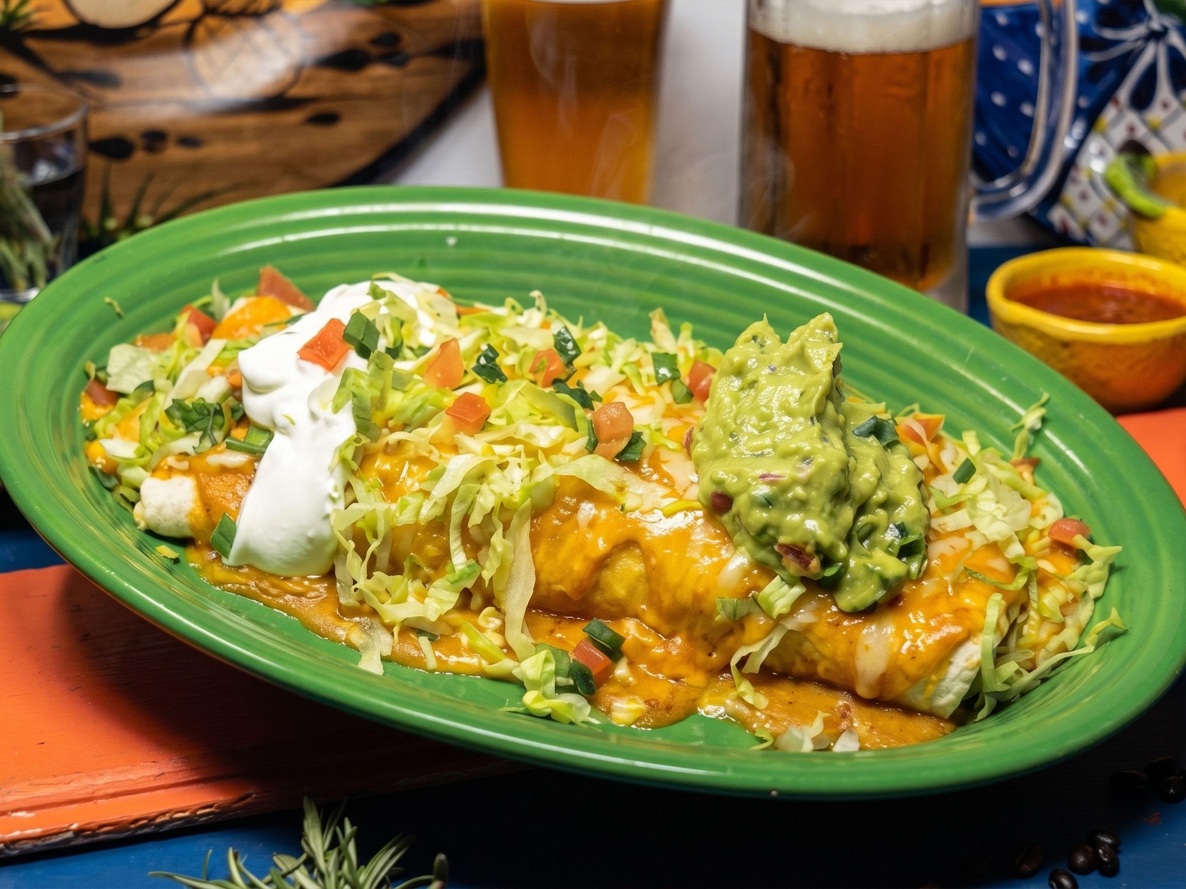 L/Deluxe Macho Burrito.