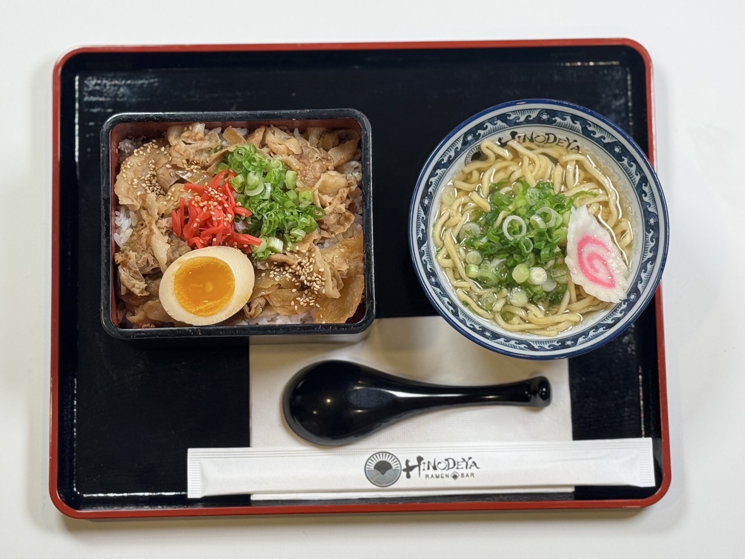 Miso Ginger Pork Don with Mini Ramen.