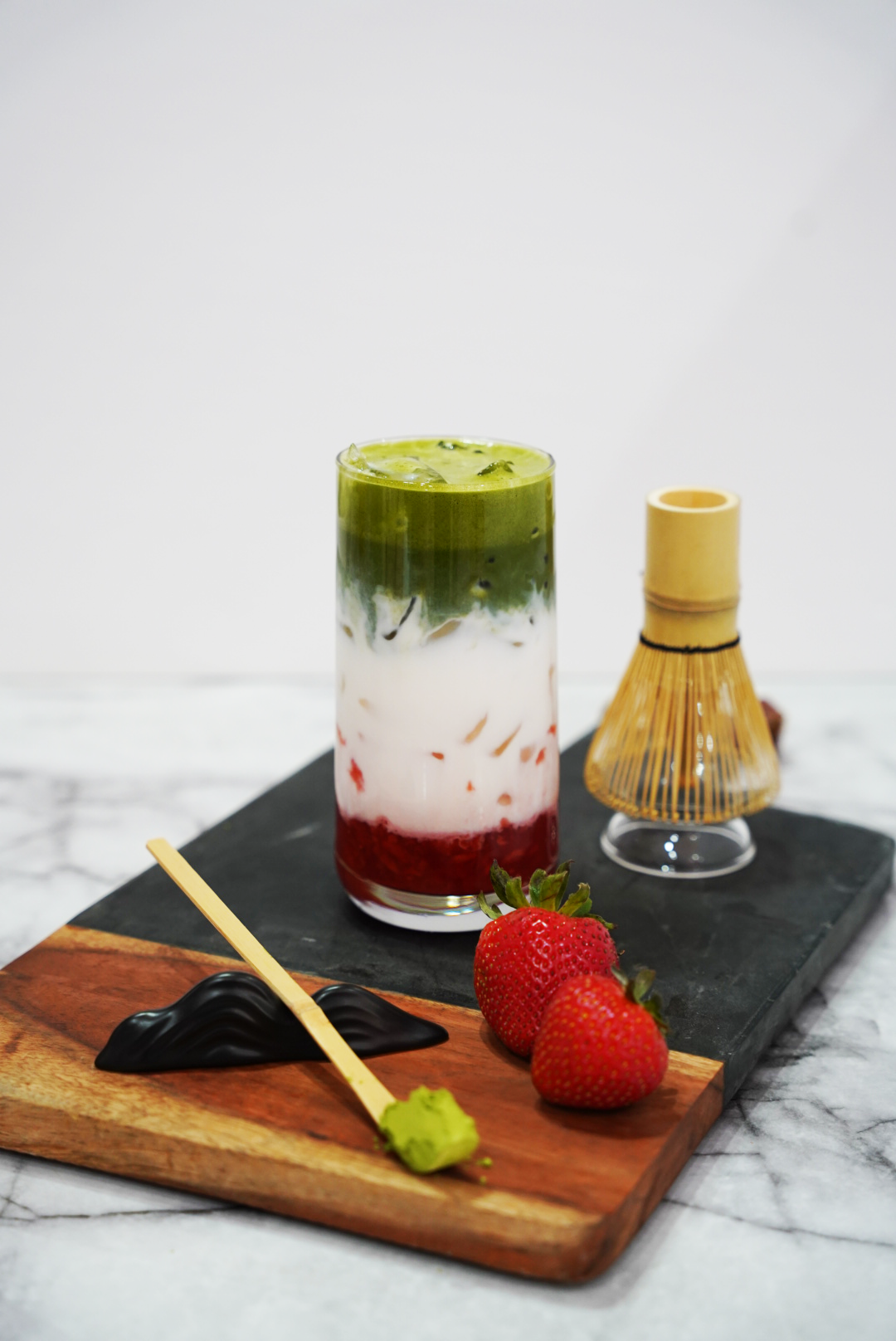 Strawberry Matcha Bliss.