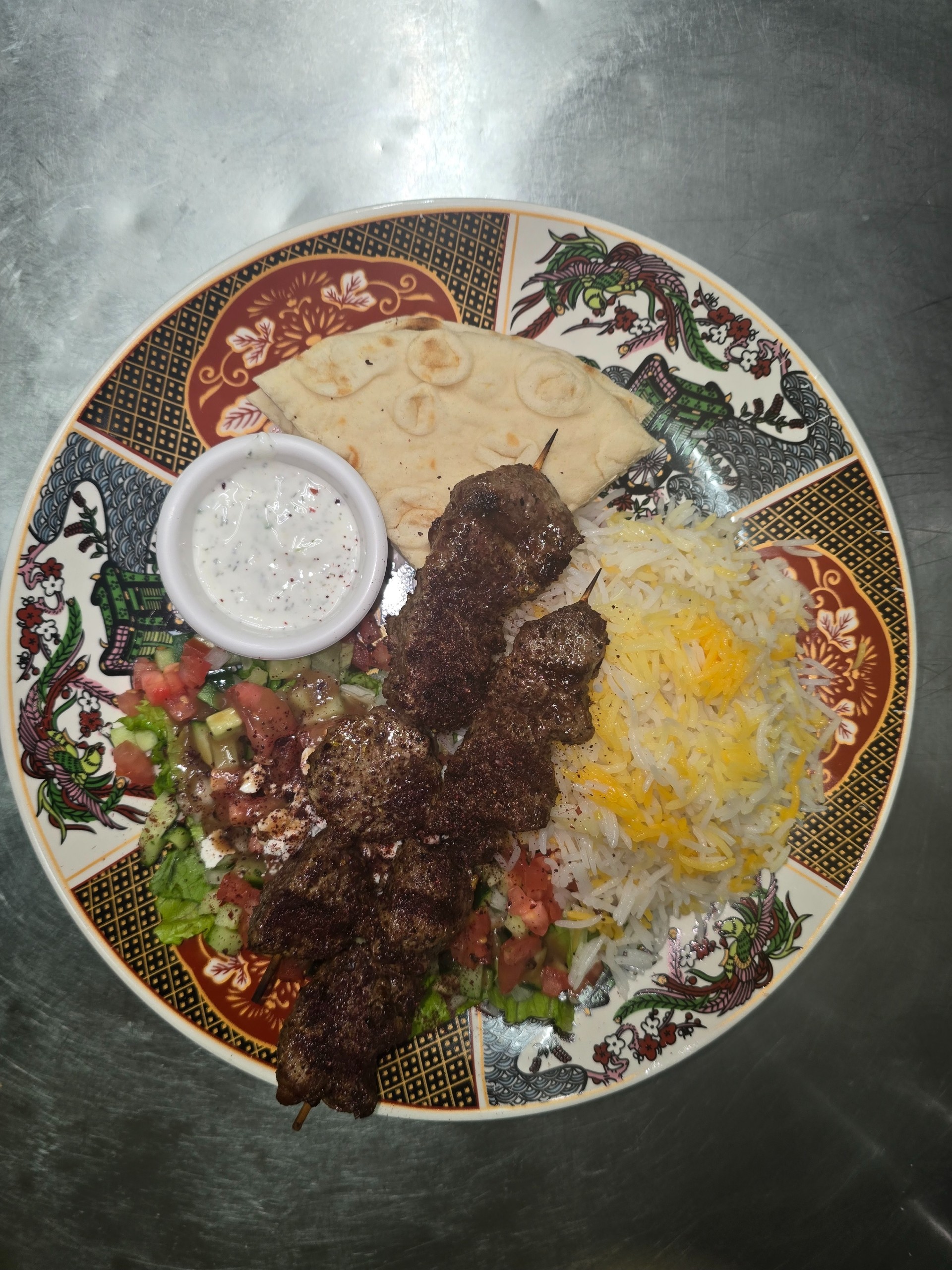 Regular Price - Lamb Kabob Plate.