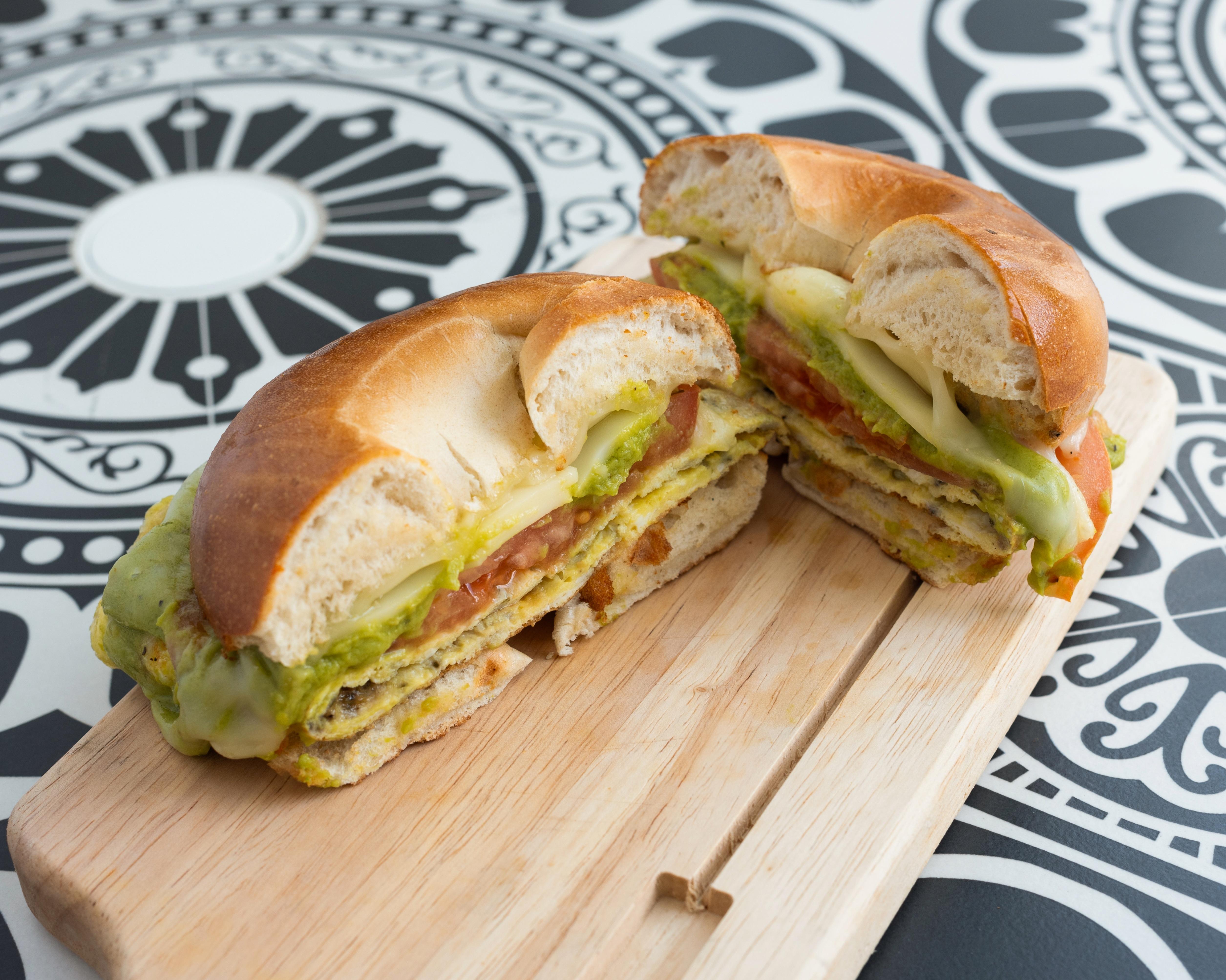 Avocado Egg Combo Breakfast Sandwich Combo.