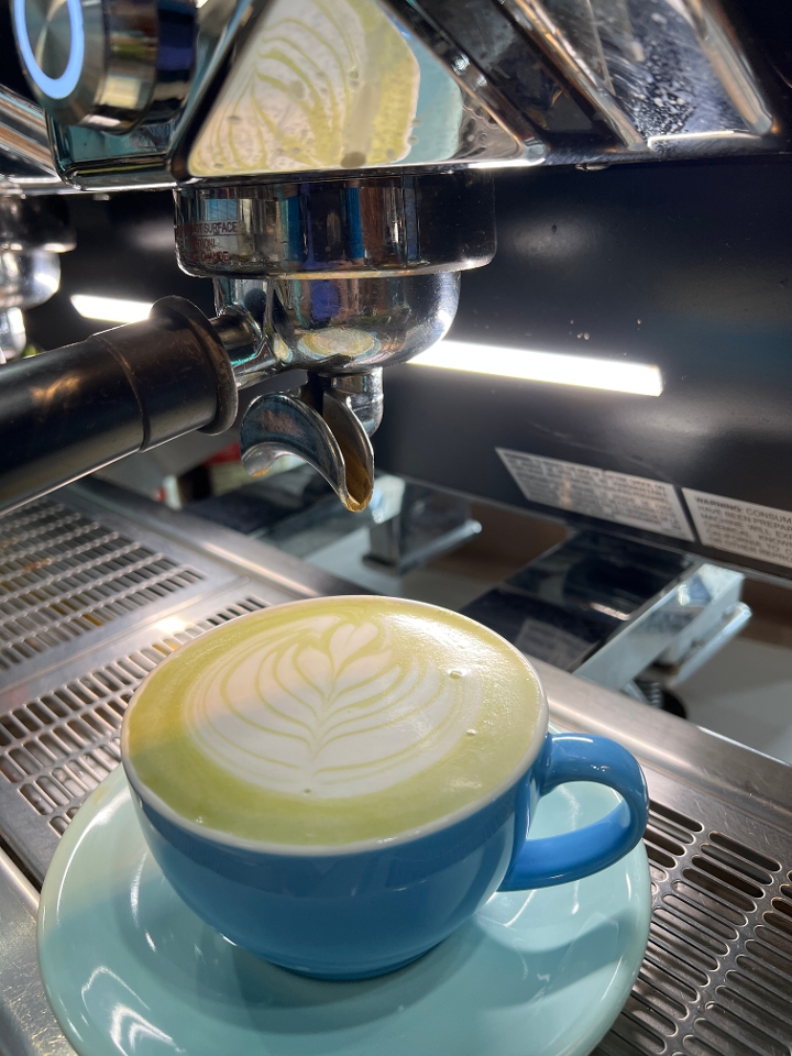 MATCHA LATTE.