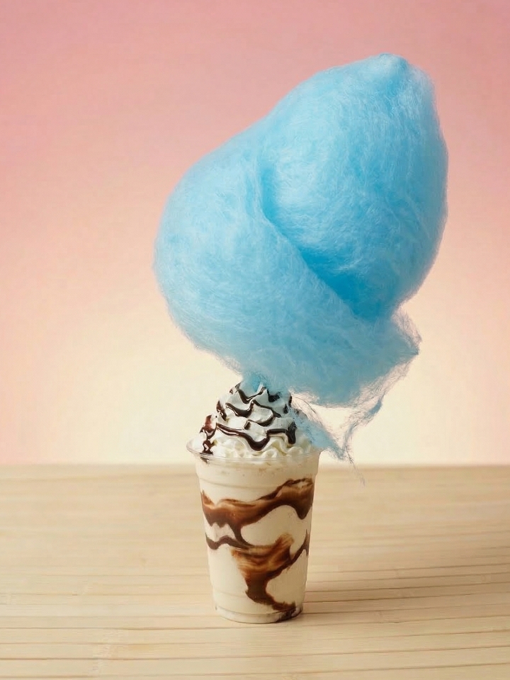 Vanilla Cotton Candy Shake.