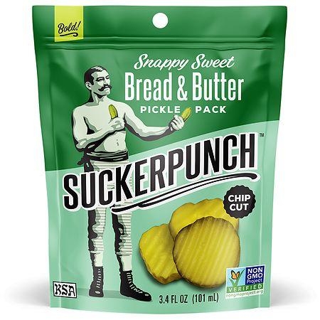 Suckerpunch: Pickle Chips Bread Butter 3.4 oz.