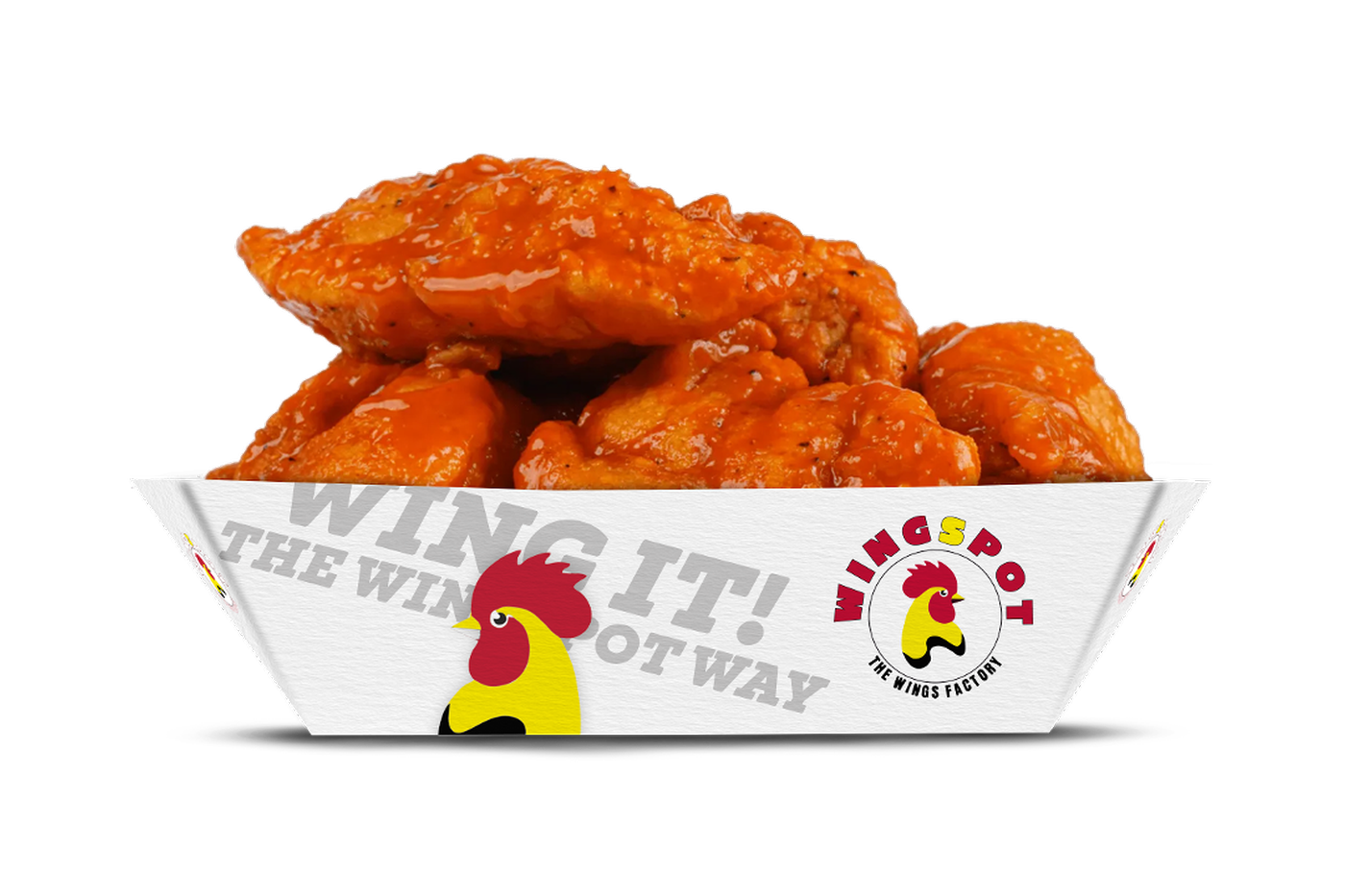 3 Pc Boneless Wings.