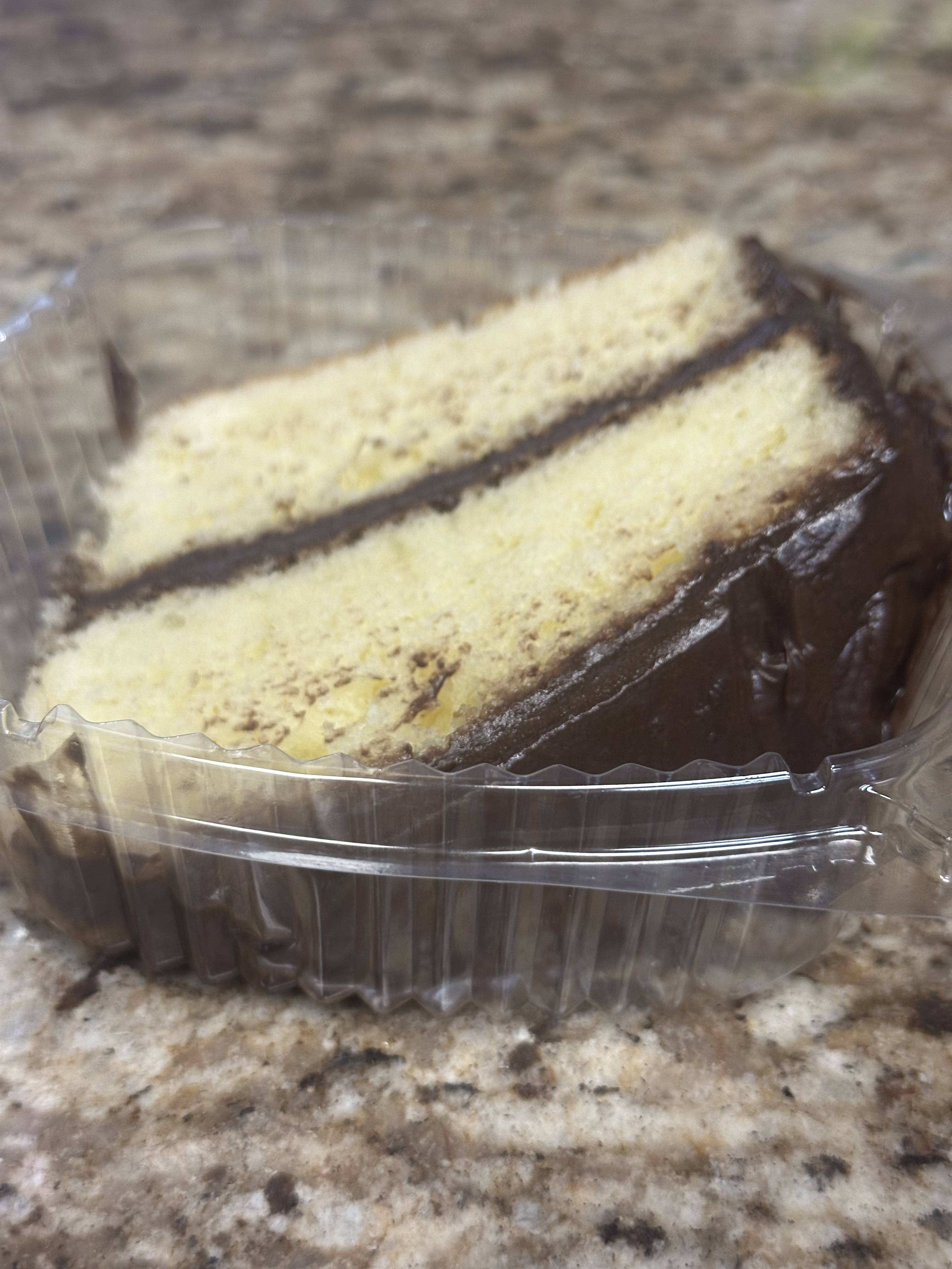 Yellow Chocolate Cake.