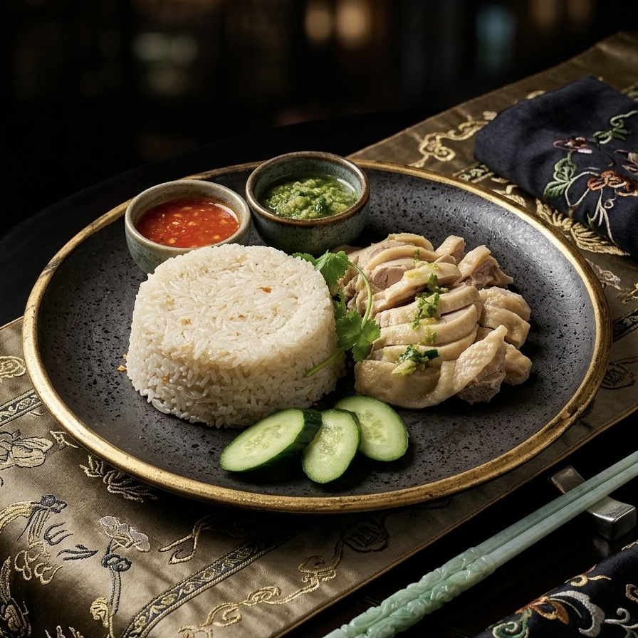 Hainan Chicken Rice.