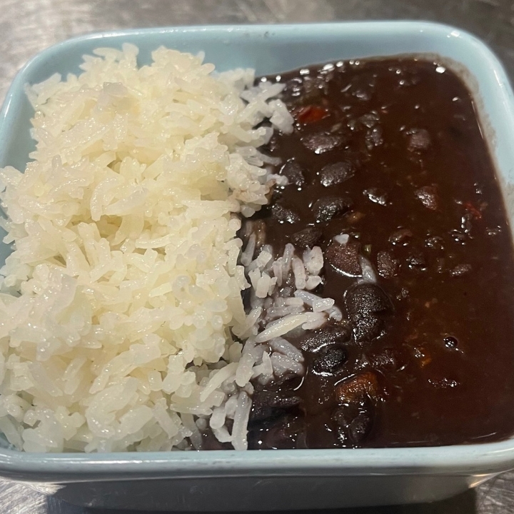 Side Rice & Black Beans.