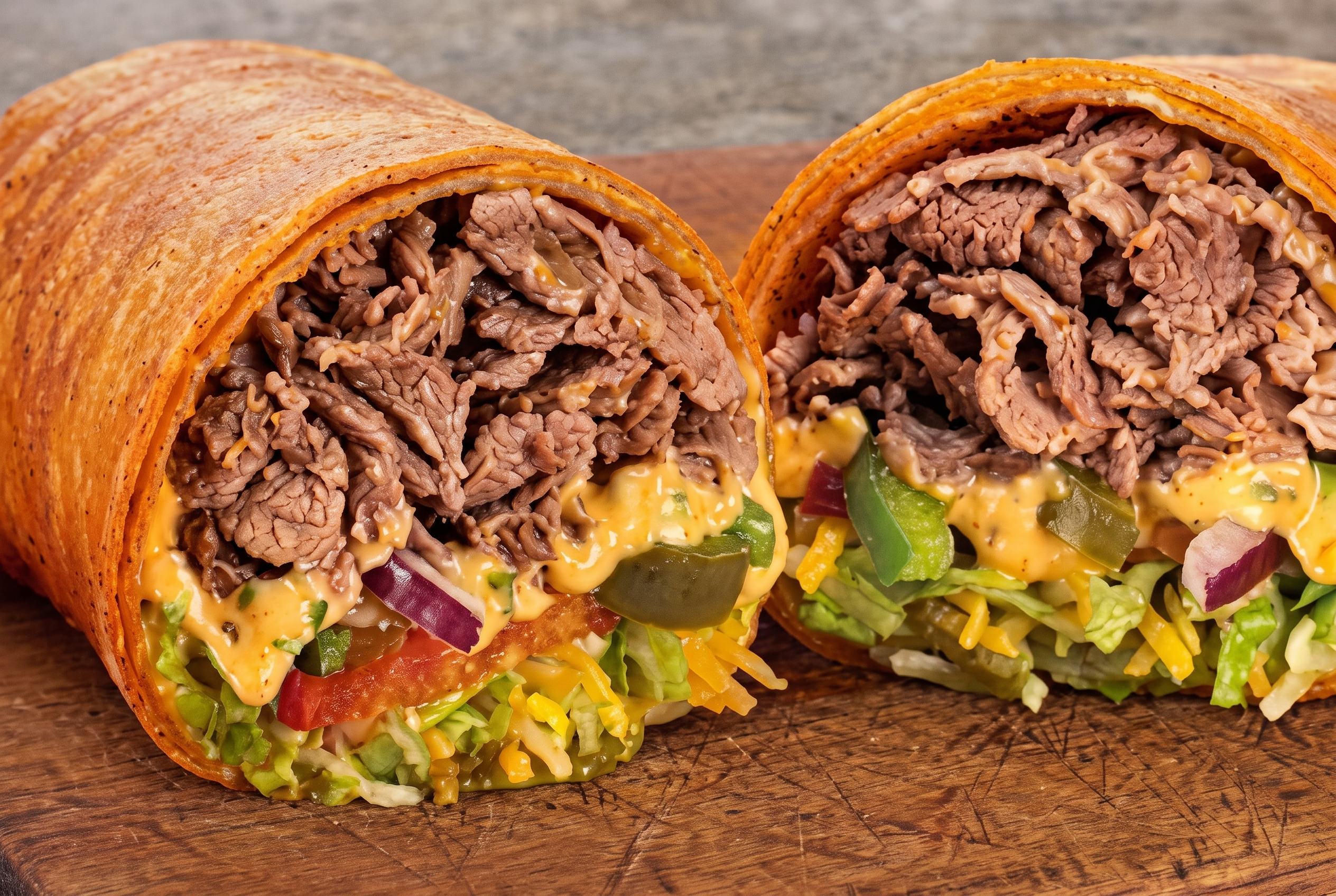 Savory Steak Wrap.