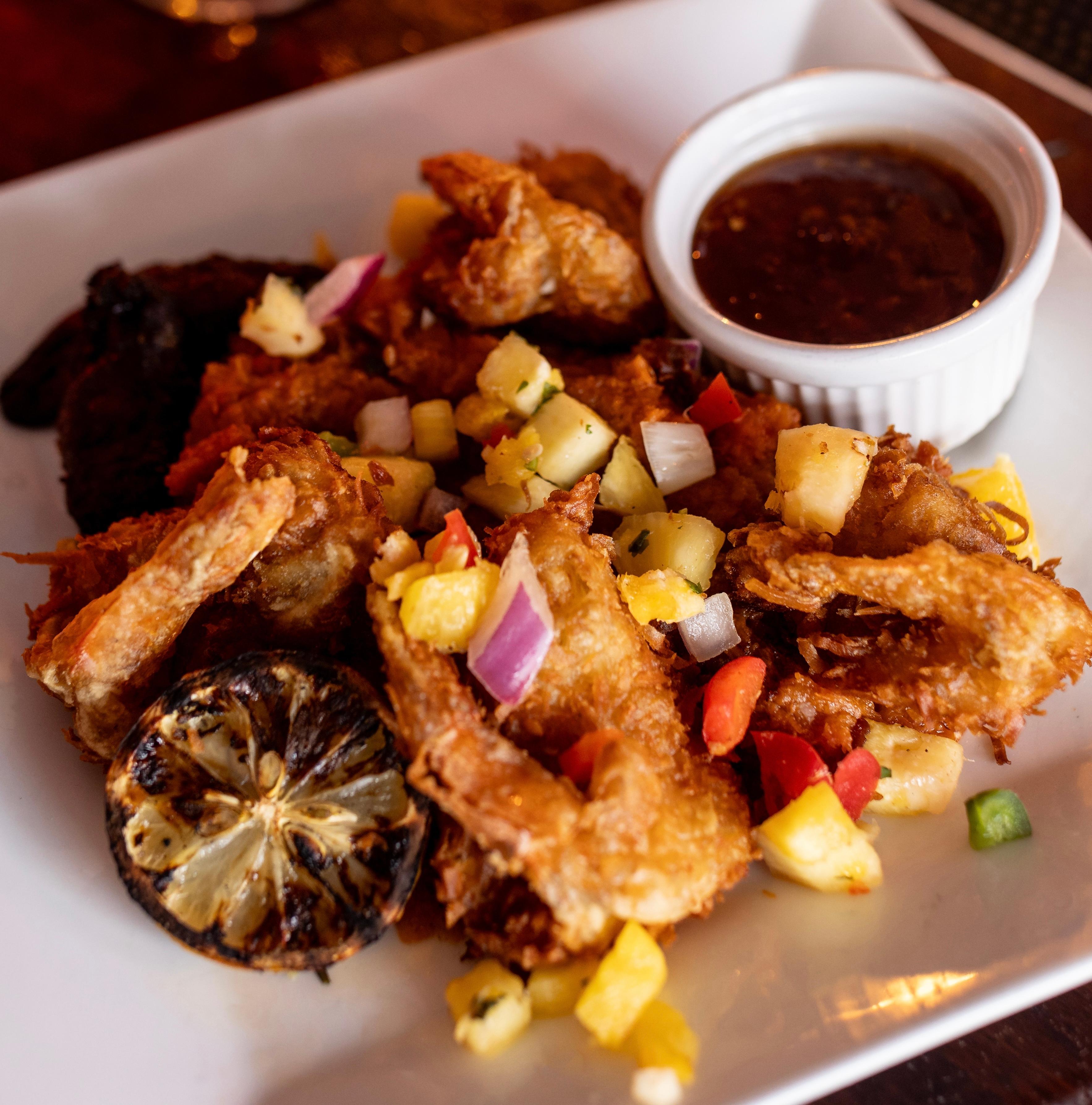 Coconut Crusted Shrimp.