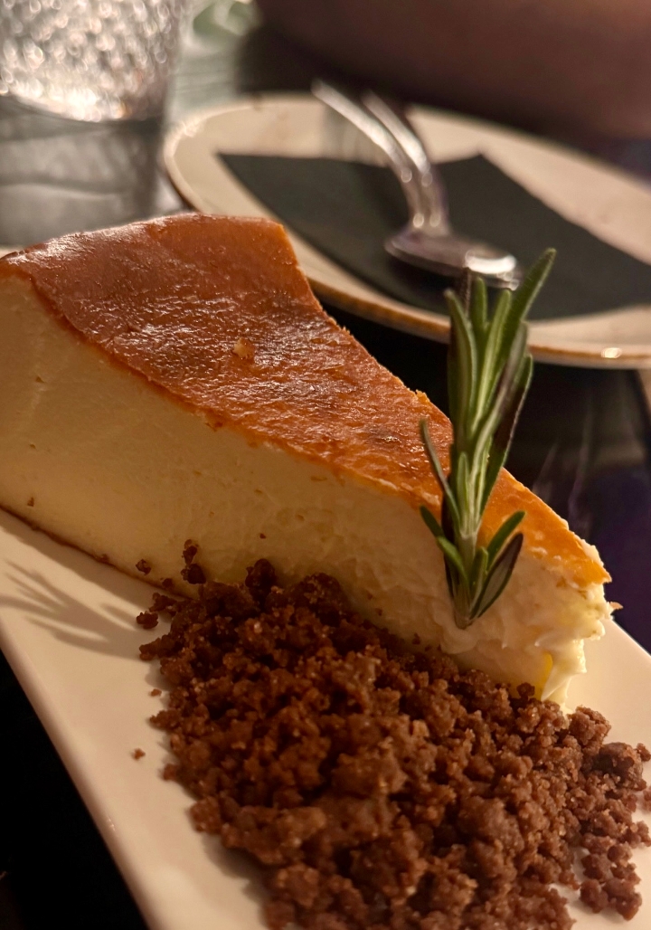 Spanish Basque Cheesecake.