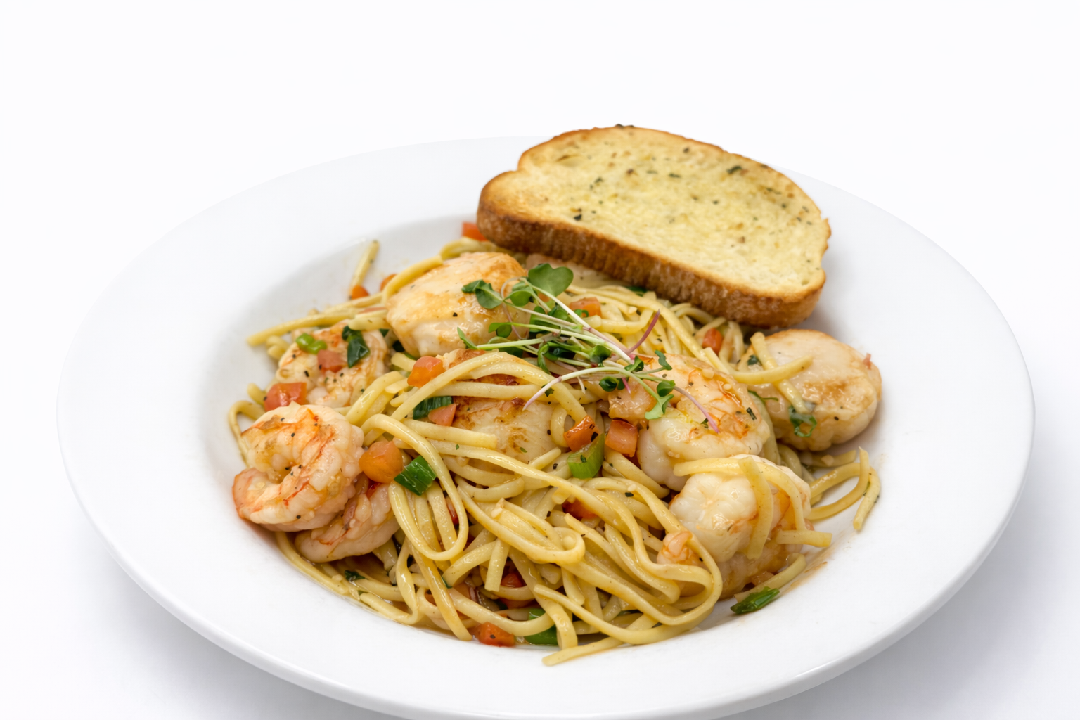 Shrimp & Scallop Scampi.