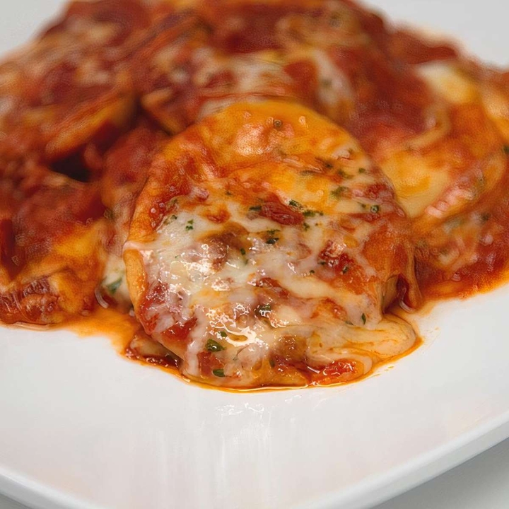 Baked Ravioli w/ Mozzarella.