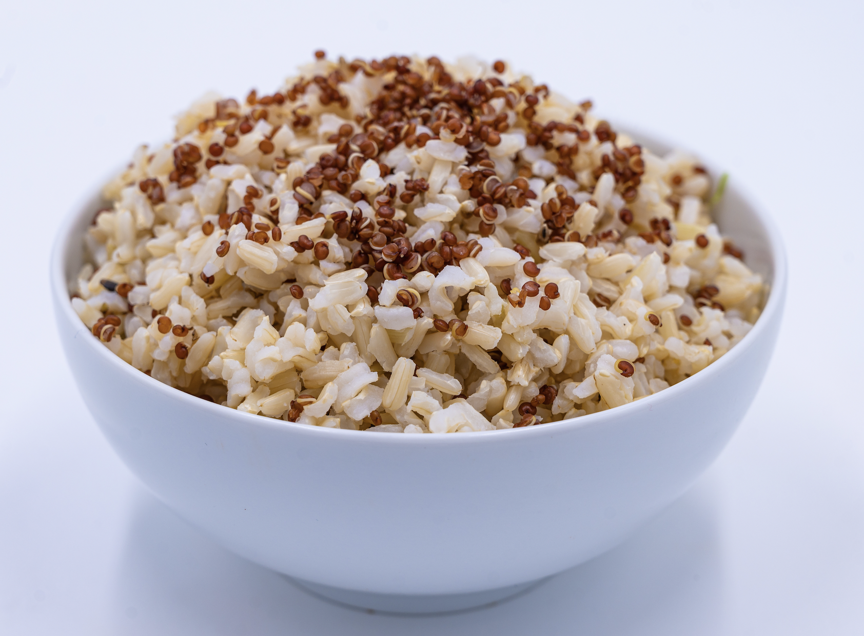 Brown Rice & Red Quinoa.