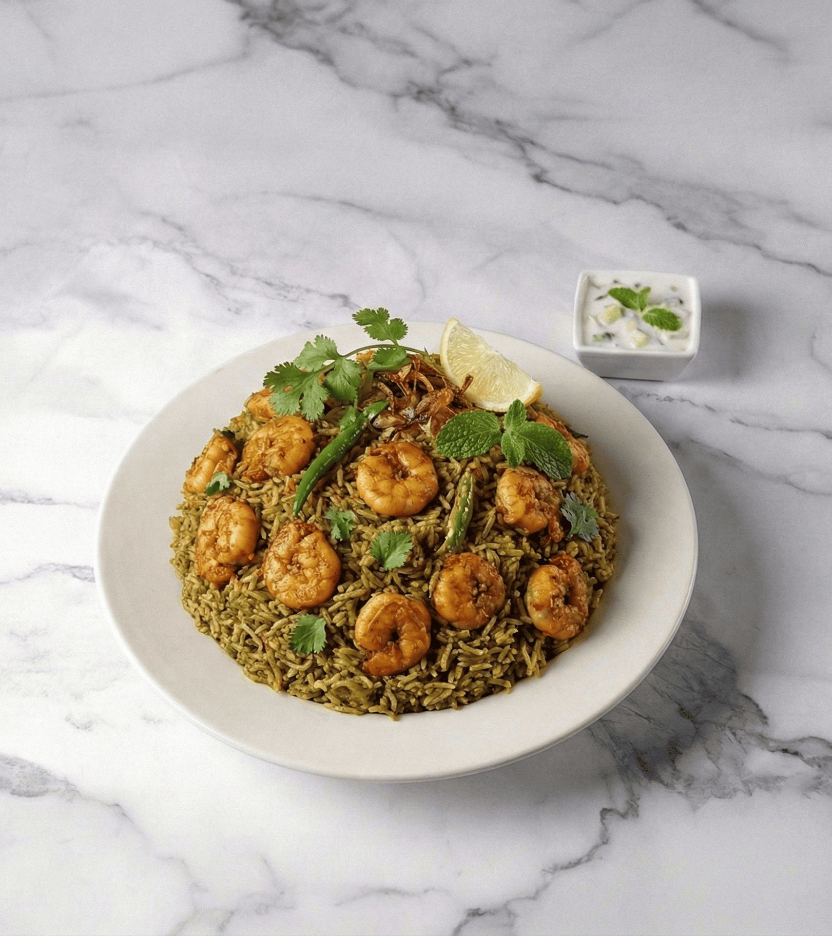 GONGURA SHRIMP PULAV.