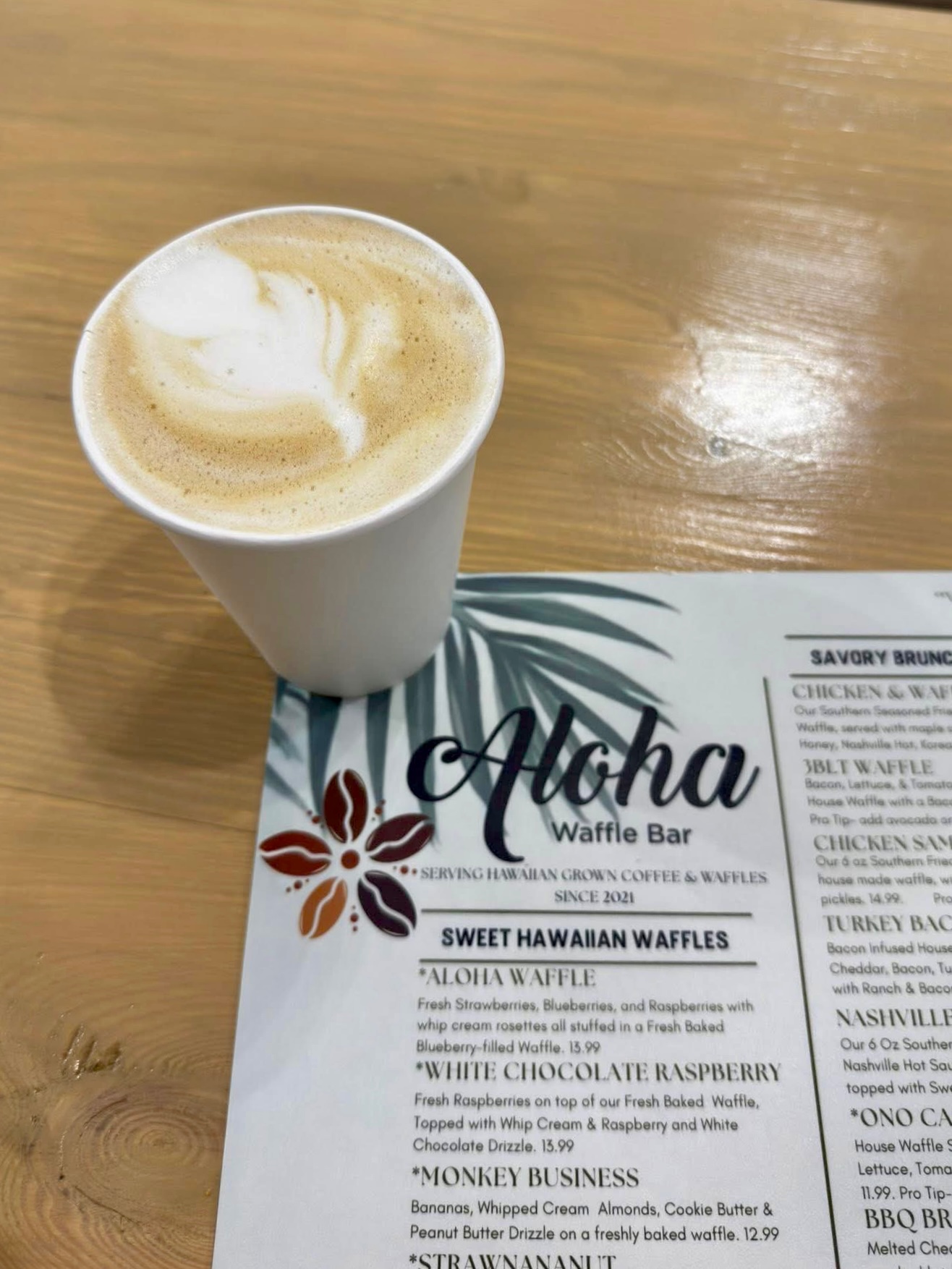 Vanilla Rose Latte.