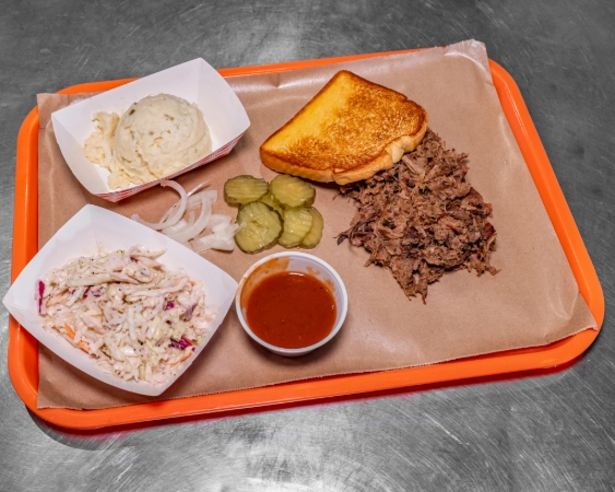 Chopped Brisket Plate.