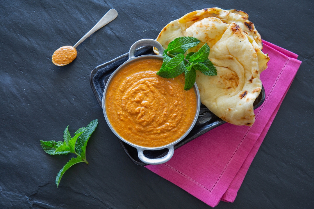Naan & Masala Sauce | veg, contains egg.
