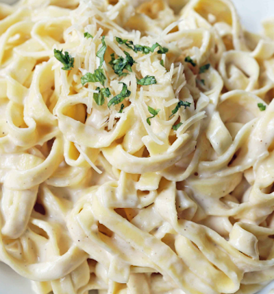 Fettuccine Alfredo.