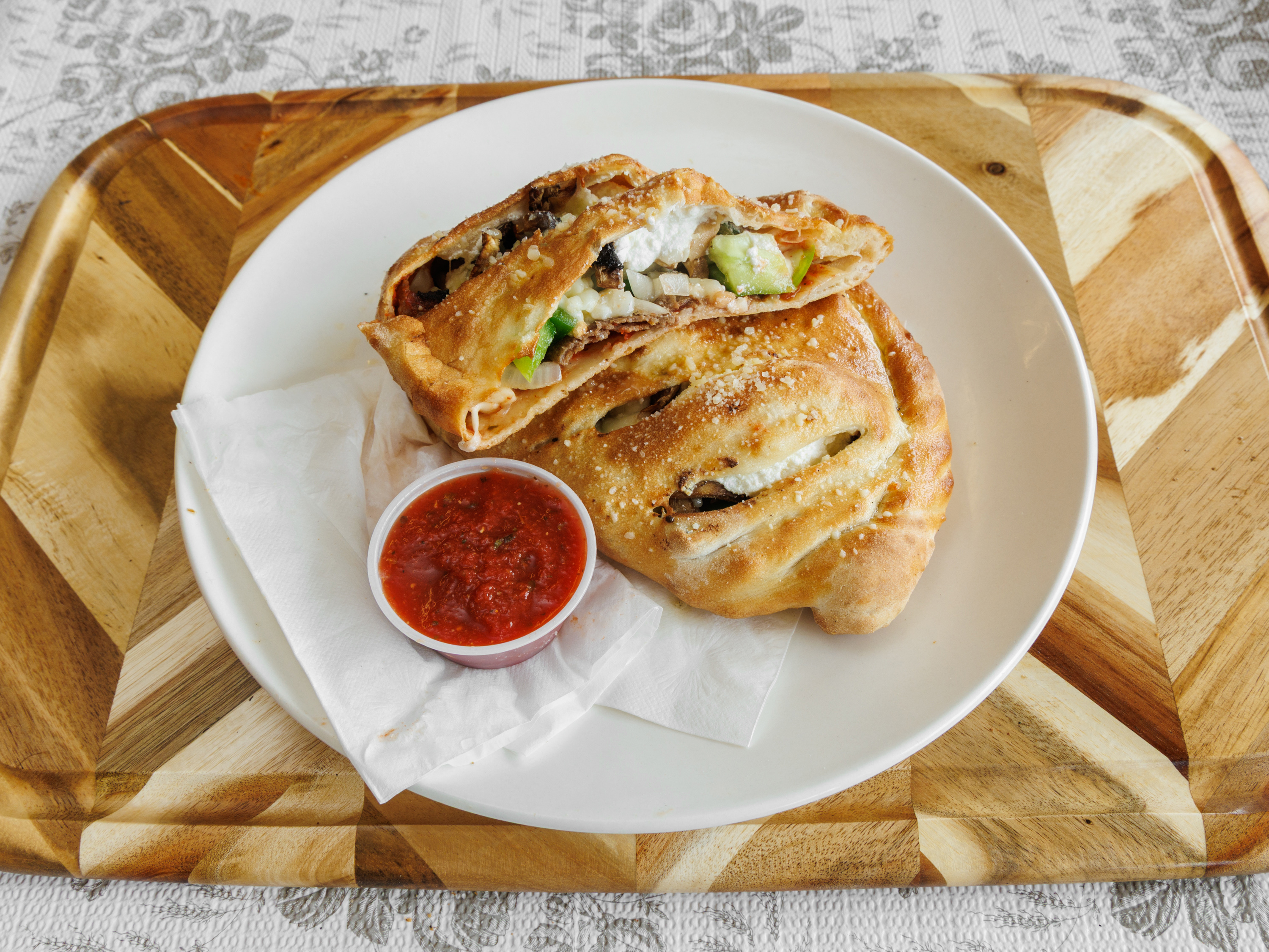 Steak Calzone.