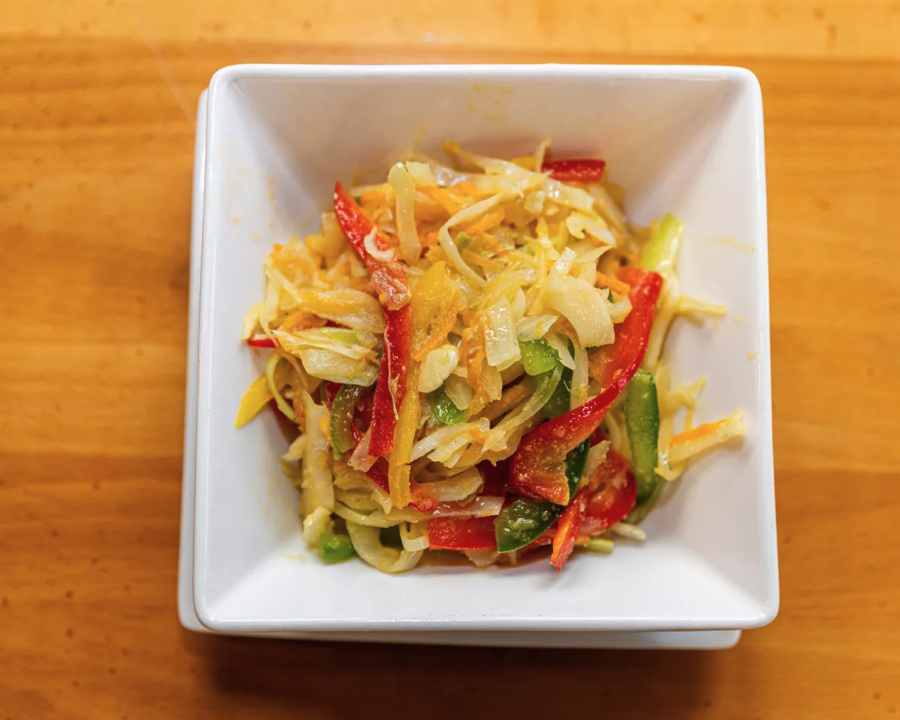 Side of Steamed Cabbage & Carrots.