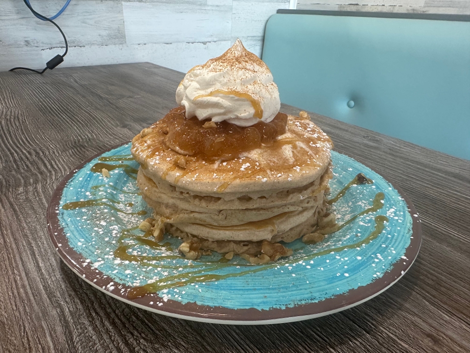 Caramel Apple Buttermilk Battered Cakes.