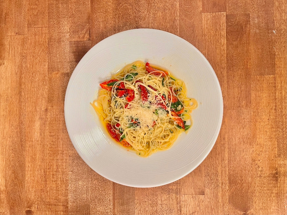 Capellini w/ SHRIMP.