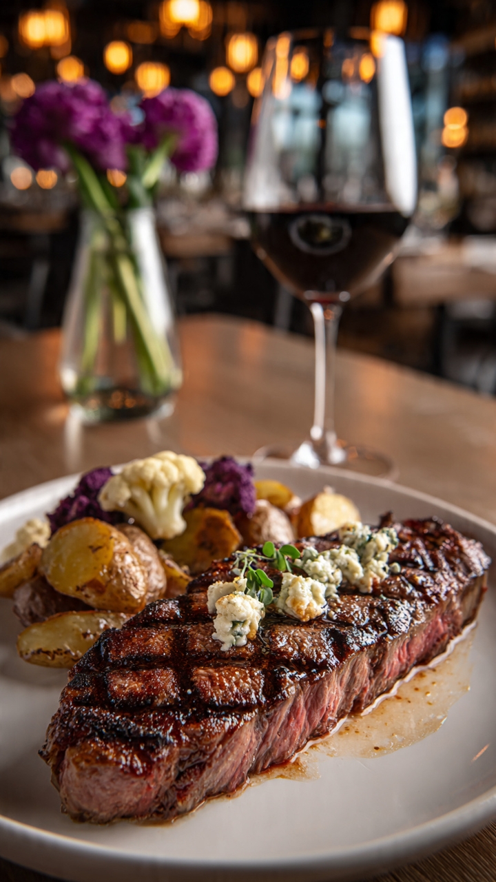 Aged Australian A8 Wagyu New York Strip.