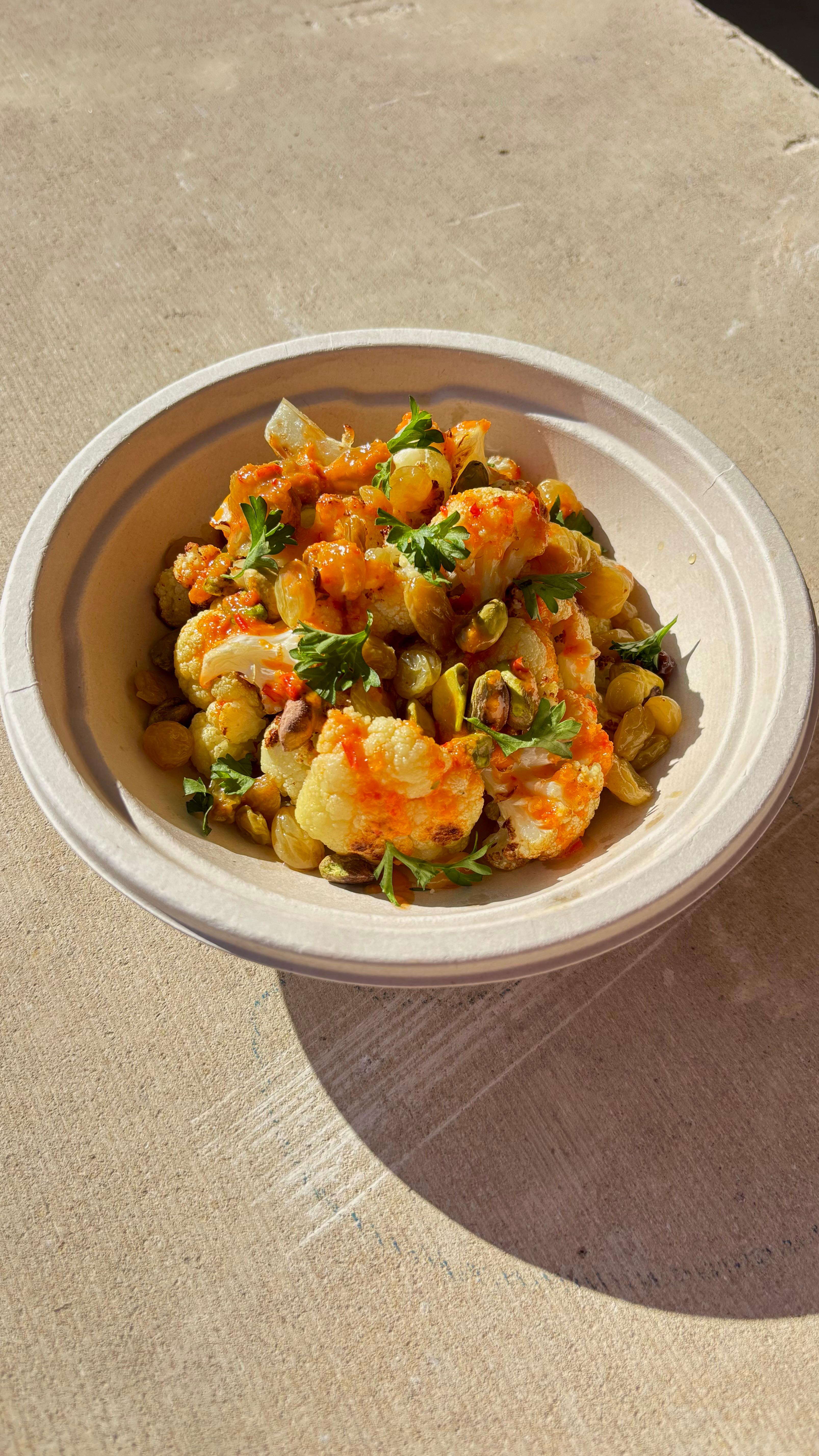 Roasted Cauliflower.