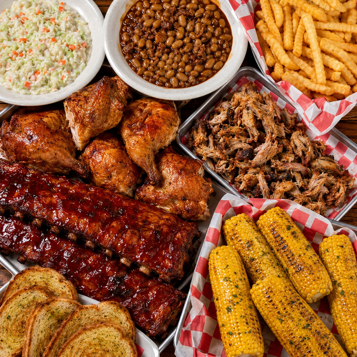 The Stars & Smoke All-American Bar-B-Q Feast (Feeds 10).