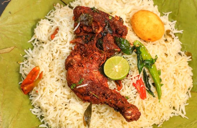 Chicken tandoori puloa.