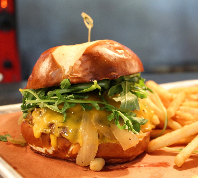 Helstrom Farms Burger.