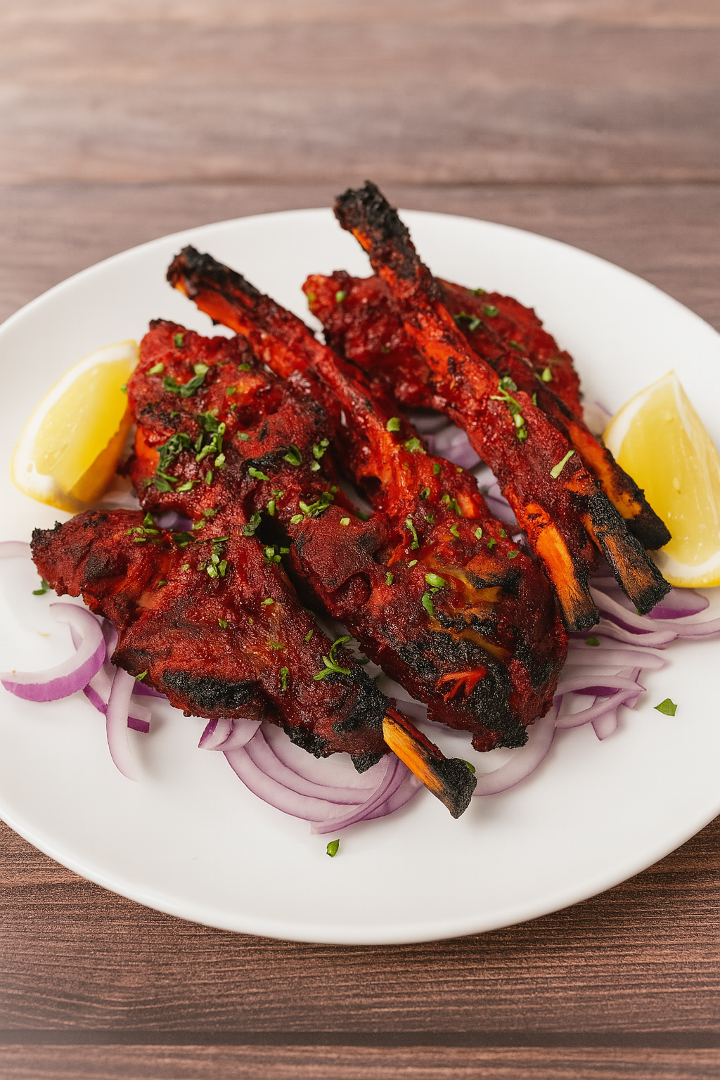 RACK OF LAMB OR LAMB CHOPS.