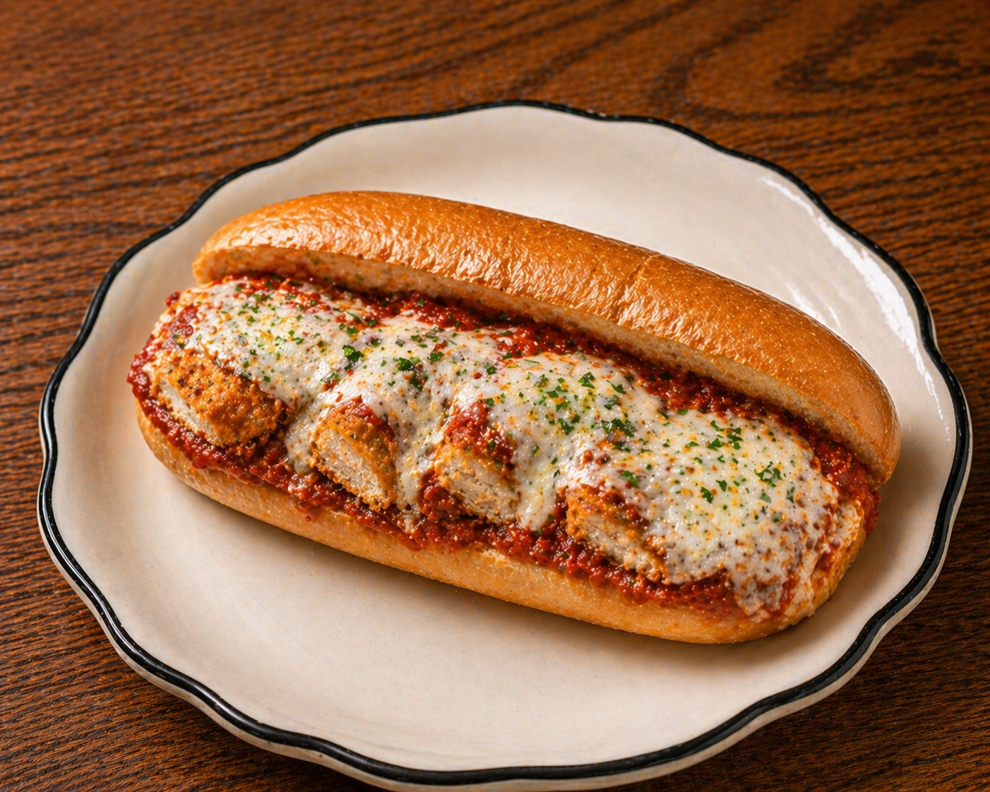Chicken Parm Sub.